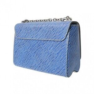 Louis Vuitton Blue Leather Twist Epi Shoulder Denim Bag